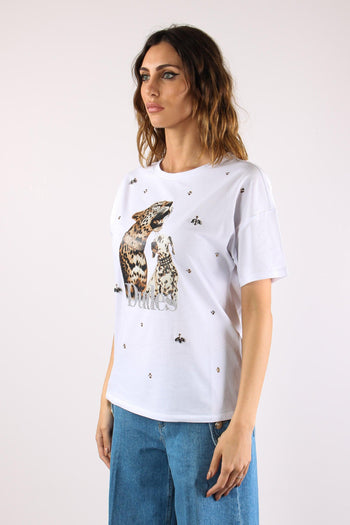 T-shirt Tigre Dalmata Bianco - 4