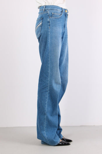 Denim Palazzo Light Blue - 4