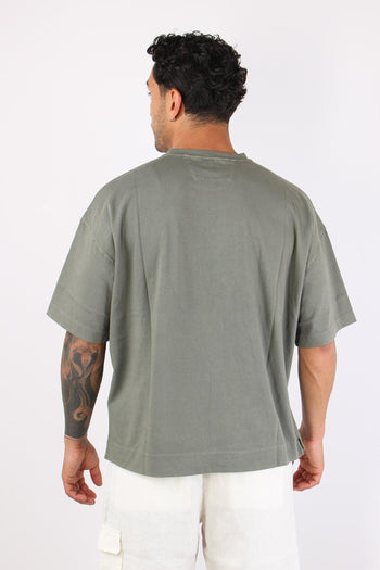T-shirt Ricamo Logo Gun Metal - 4