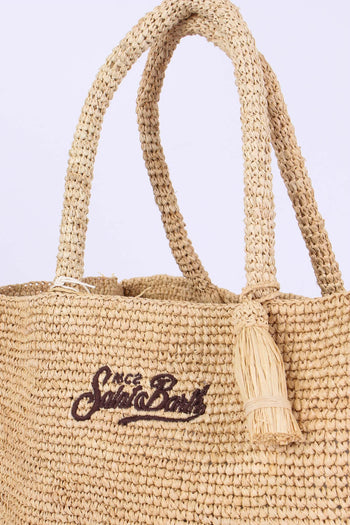 Vanity Raffia Frange Cammello - 4