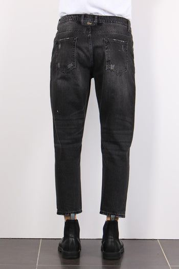 Denim Cropped Fit Denim Nero - 3