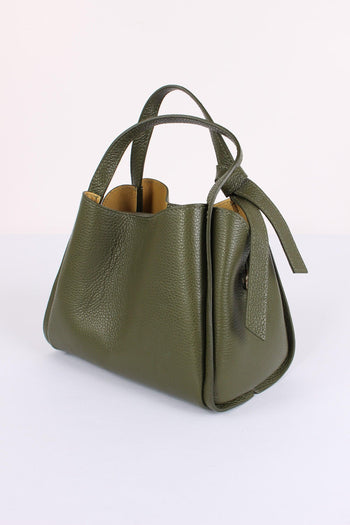 Mini Shopping Fiocco Vera Pell Militare - 4
