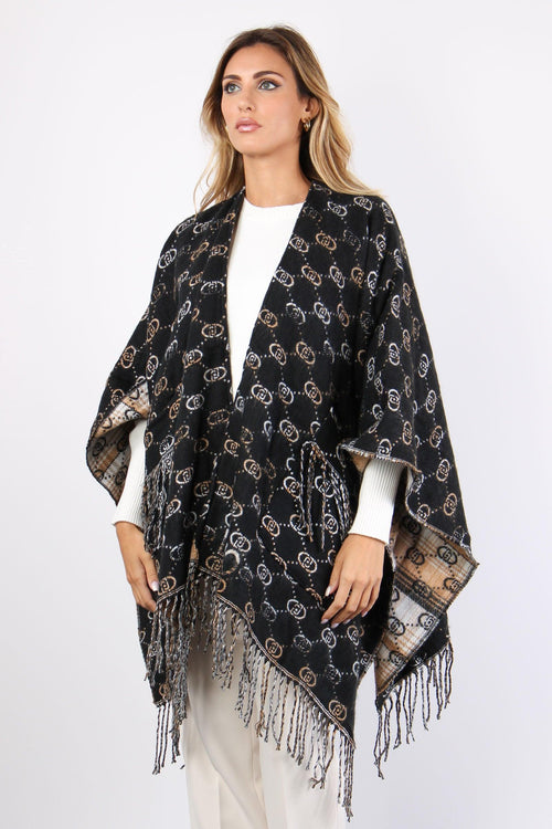 Poncho Frange Logo Nero - 2