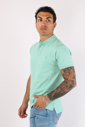 Polo Rete Slim Fit Celadon - 3