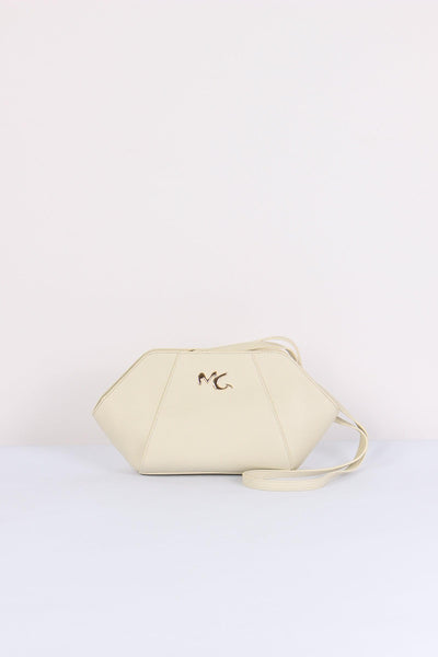 Pochette Rigida Logo Avorio