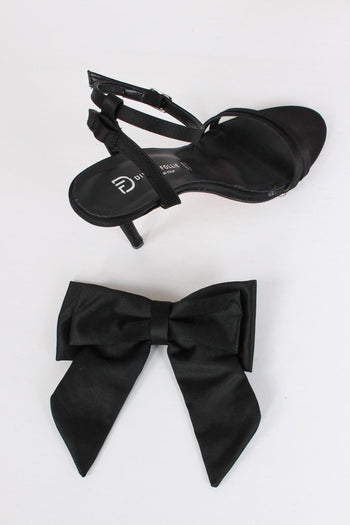 Decollete Raso Fiocco Nero - 5