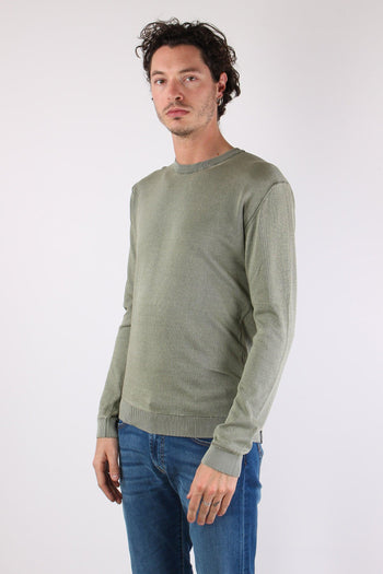 Girocollo Basico Cotone Green Fade - 3