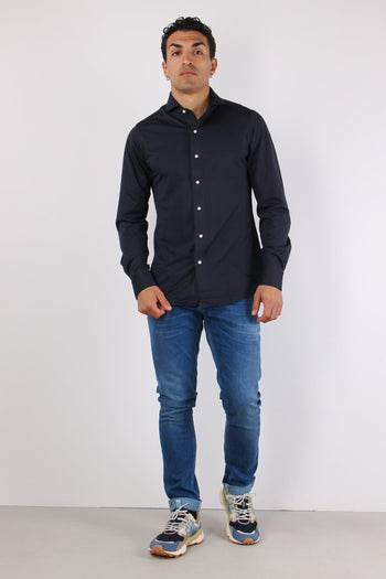 Camicia Technical Piquet Navy - 3