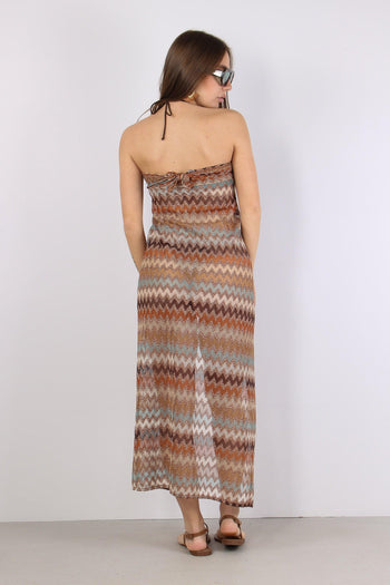 Abito Lungo Tricot Riga Multicolor - 4