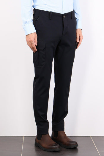 Pantalone Cargo Tessuto Tecnic Blue/black - 4