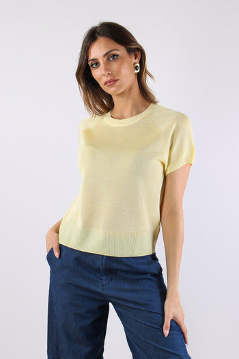 Maglia M/m Filo Cotone Giallo - 7