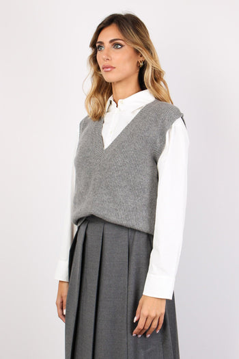 Dolce Gilet Cachemire Grigio - 5