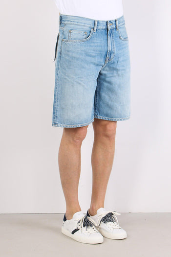 Bermuda Denim Tela Ferma Denim Chiaro - 6