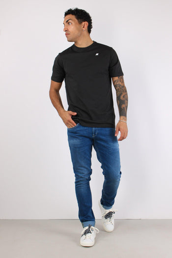 T-shirt Basica Logo Contrasto Black Pure - 2