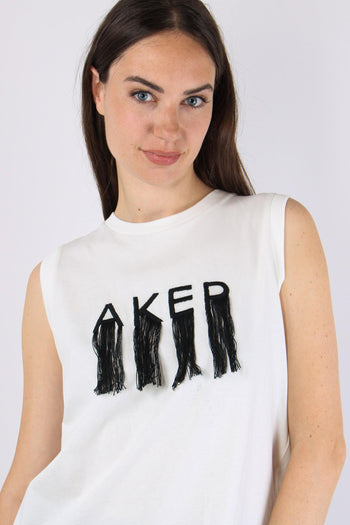 T-shirt Frange Bianco - 8