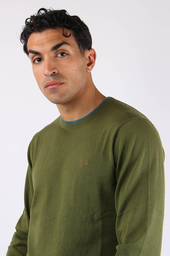 Maglia Collo Contrasto Verde - 7