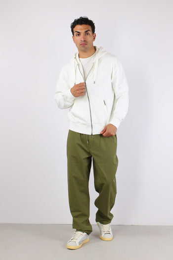 Felpa Full Zip Delavee Bianco - 3