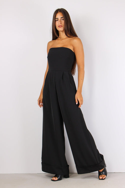 Tuta Fluida Cady Nero