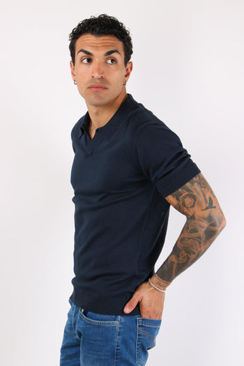 Polo Manica Corta Basica Night Blue - 3