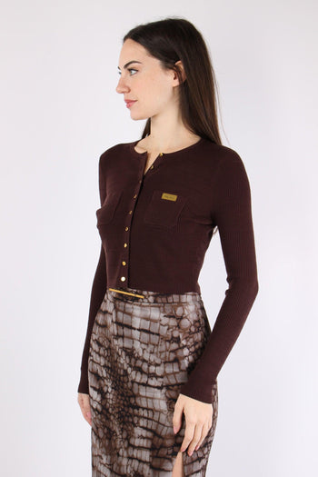 Cardigan Maglia Cacao - 8