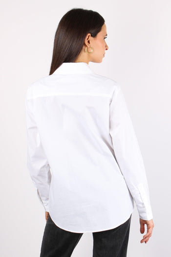 Camicia Over Ricamo Polso Bianco - 4