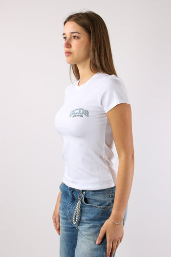 T-shirt Logo Laterale Optic White - 10