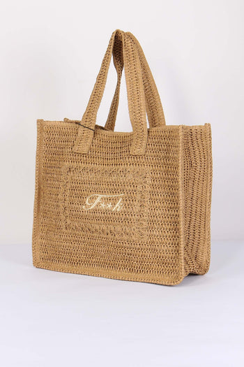 Borsa Rafia Beige - 2