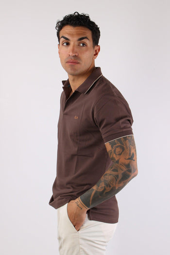 Polo Profilo Sottile Marrone - 3