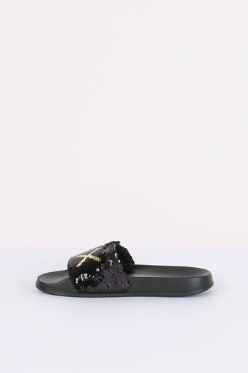 Ciabatta Fascia Pailettes Nero/oro - 6