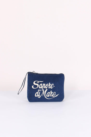 Aline Pochette Stampa Blu - 7