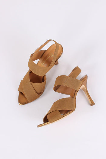 Sandalo Elastico Incrocio Bronzo - 2