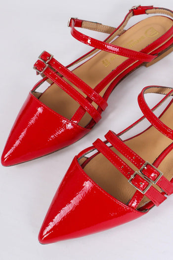 Slingback Cinturini Rosso - 4
