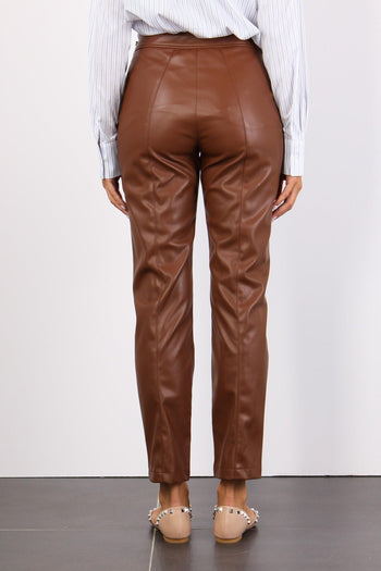 Pantalone Ecopelle Lather Brown - 4