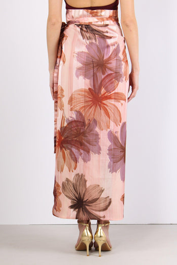 Gonna Tubo Piume Malva - 4