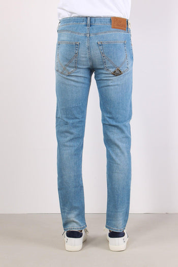 Denim Slim Fit Denim Chiaro - 4