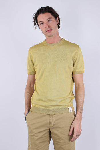 Maglia M/m Filo Reversibile Mostarda/argento - 3