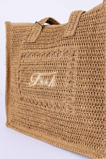Borsa Rafia Beige - 5