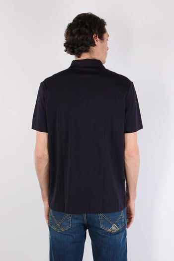 Camicia Tessuto Tecnico Blu Navy - 7