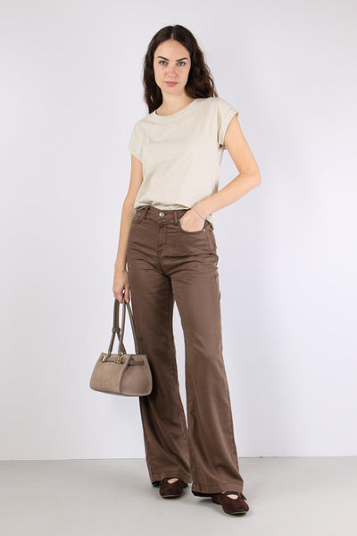 T-shirt Basica Cotone Crystal Grey
