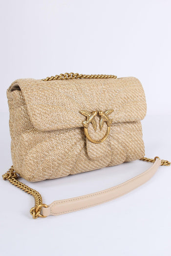 Tracolla Classic Rafia Beige/gold - 4