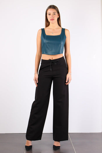 Top Corto Ecopelle Ottanio - 4