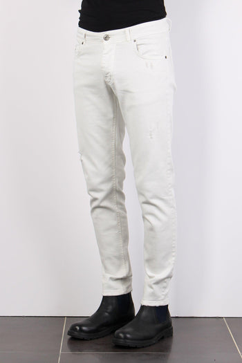 Pantalone Bull Micro Rotture Off White - 5