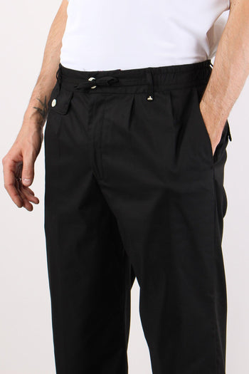 Pantalone Cotone Nero - 6
