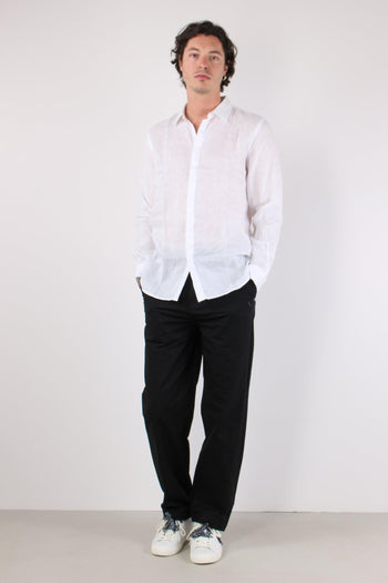 Camicia Lino Colletto Bianco - 4