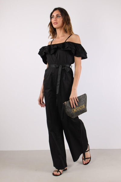 Straux Tuta Rouge Cintura Black