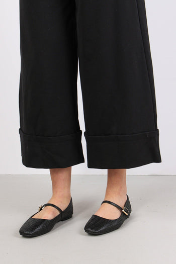 Pantalone Punto Milano Cropped Nero - 6
