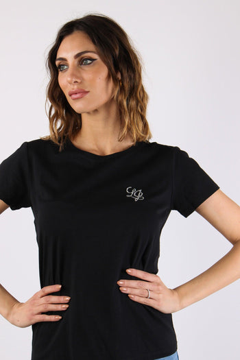 T-shirt Logo Piccolo Nero - 8