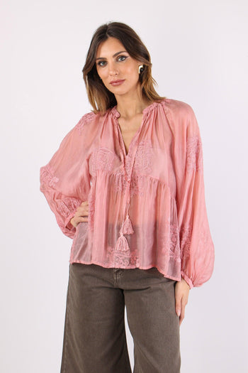 Blusa Ricami Nappine Rosa - 2