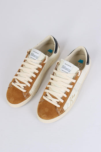 Sneakers Inserto Nylon Beige/brown - 4