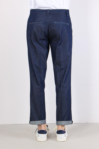 Gaubert Pantalone Effetto Denim Denim Scuro - 4